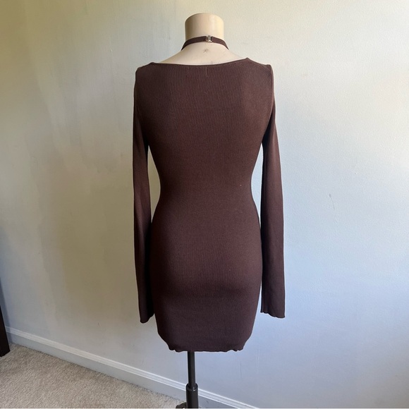 Revolve Camila Coehlo Allora Mini Dress in Chocolate - Picture 10 of 15